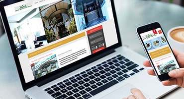 hotel website design development